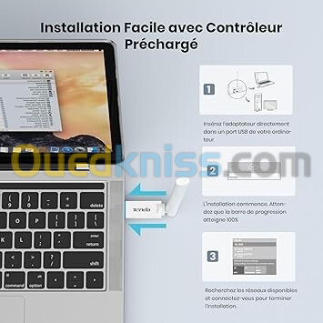 Carte Réseau USB TENDA U2 AX300 WIFI6