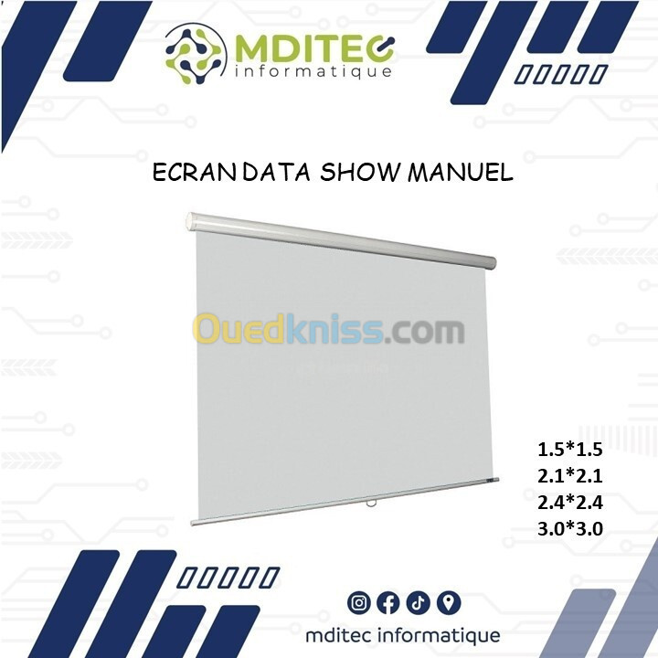 ECRAN DATA SHOW MOTORISE & MANUEL