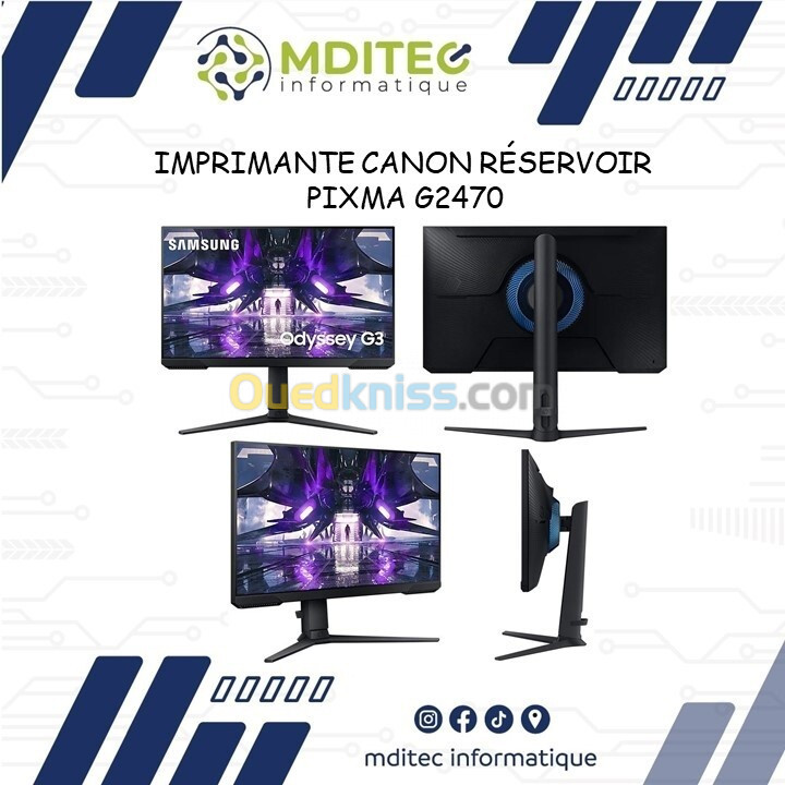 ECRAN SAMSUNG 24' GAMER FHD 165HZ AG320MN