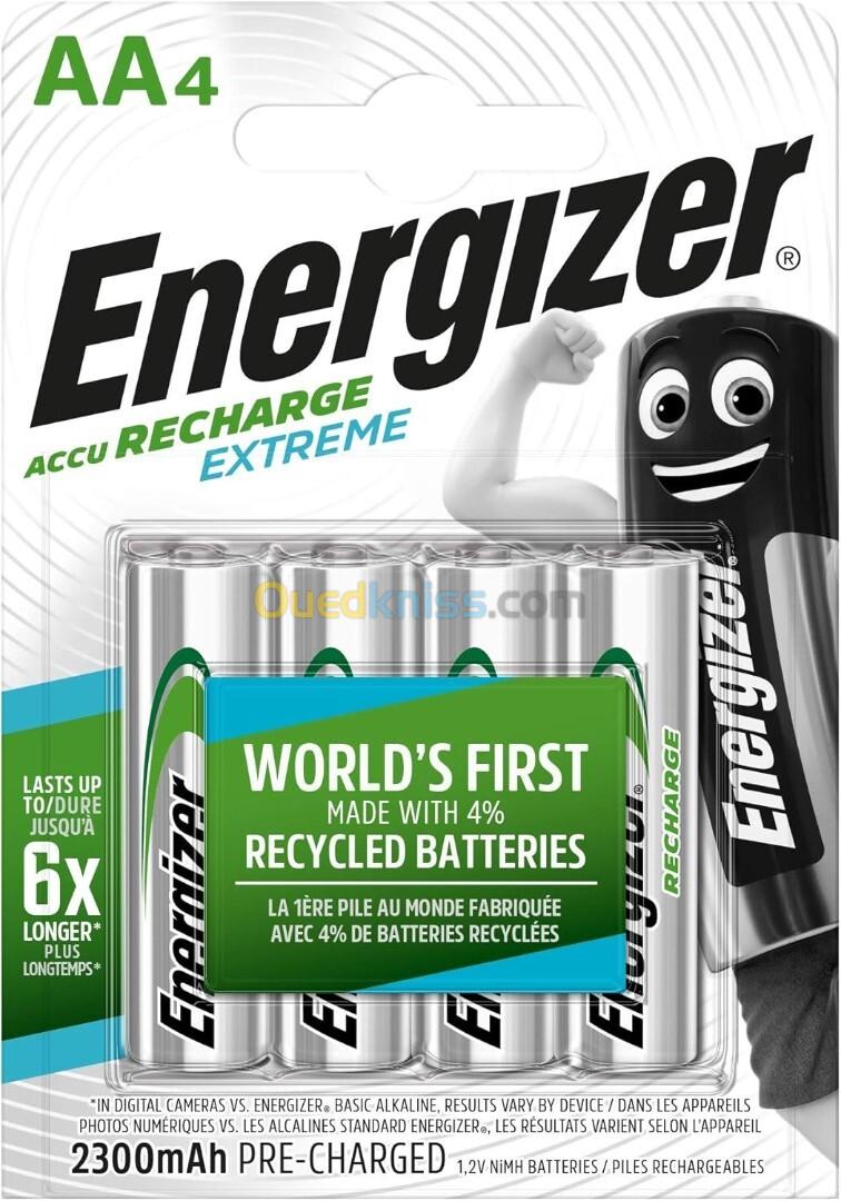 Les piles rechargeables Energizer Recharge