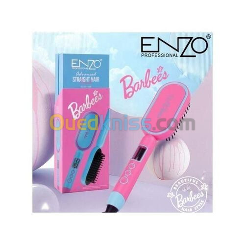 ENZO PROFESSIONAL Brosse Lissante Chauffante Barbie Edition 