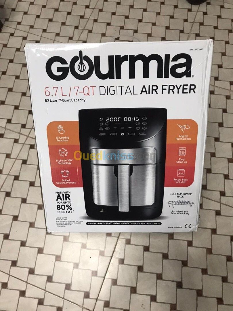 Air fryer habta kaba Originale UK la Marque GOURMIA  6.7L/ 7-QT DigitaL