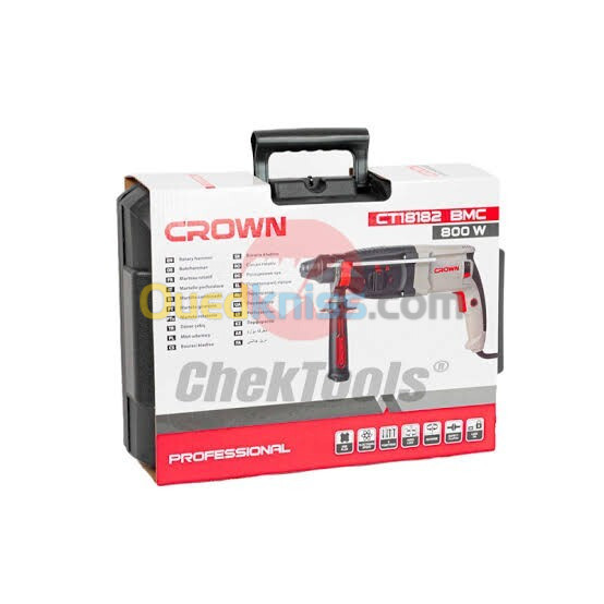  Marteau Piqueur Perforateur Sds-Plus 800w 26mm 2.8j Double Mandrin   crown