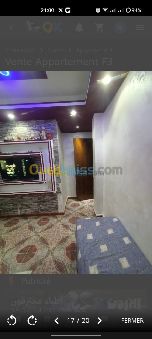 Location Appartement F3 Tlemcen Tlemcen