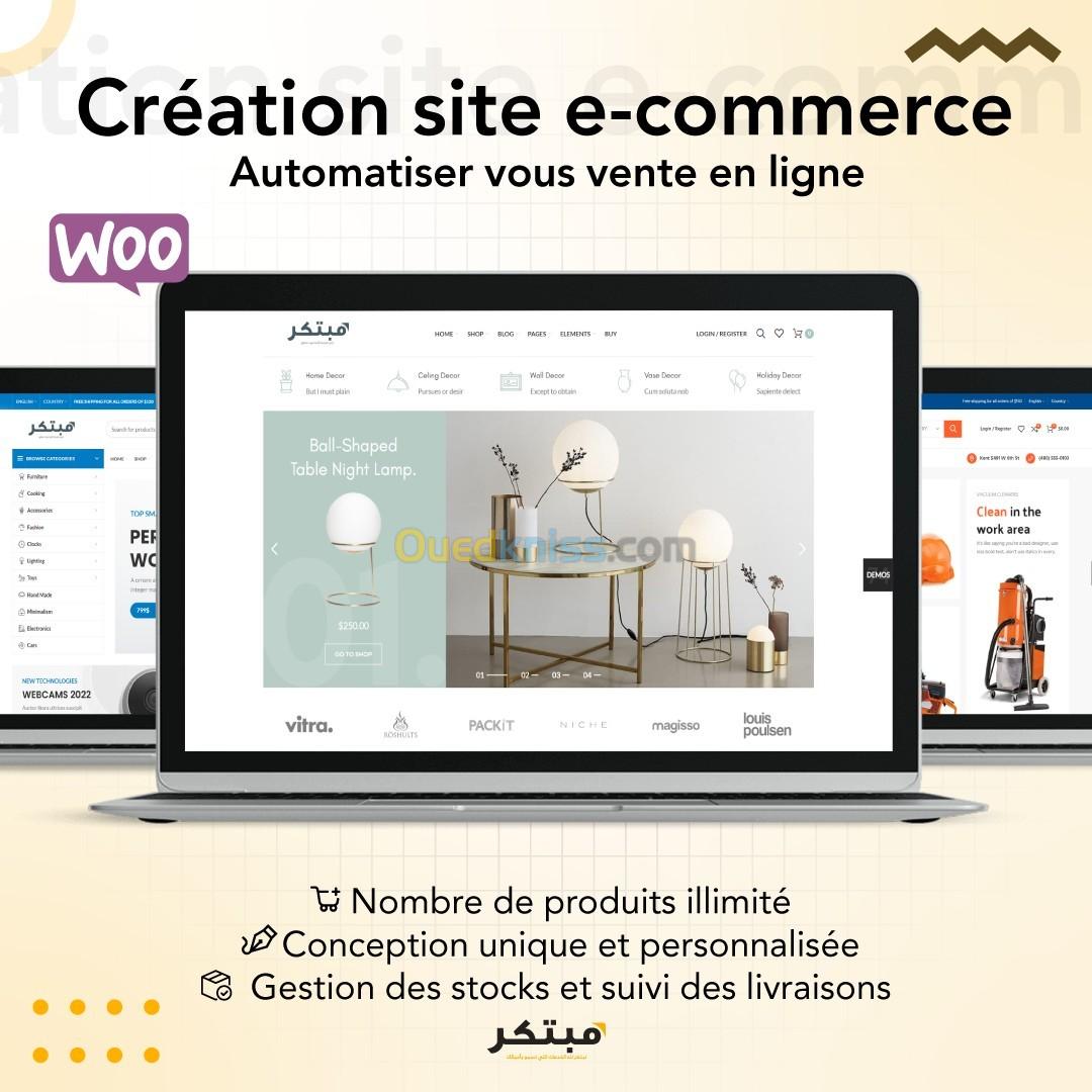 Creation Site Ecommerce Site de vente en ligne (E-commerce)