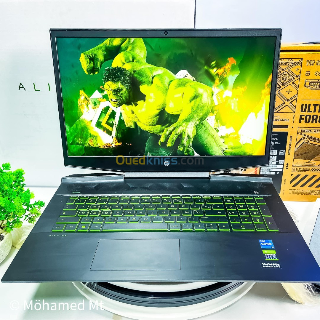 HP PAVILION GAMING 17 /INTEL I5 -11300H /ram 08gb /disk 512gb ssd/nvidia RTX 3050TI/ecran 17.3 144hz