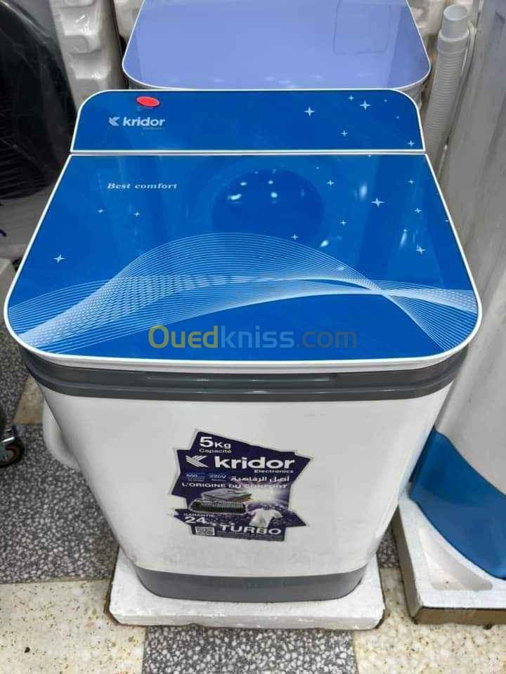 Machine à laver kridor 5kg تغسل و تشلل 