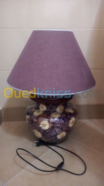 Lampe Abat-Jour Stylée Mauve-Violet