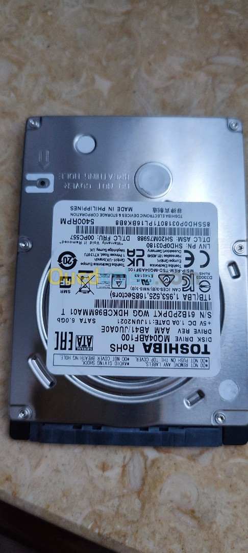 disque dur interne 1To SATA 2.5" 