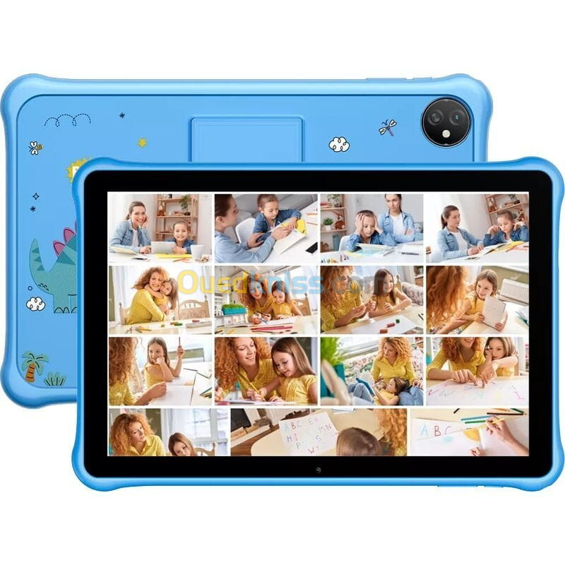 Tab 30 Kids Android 13, 10,1'' 6Go+64Go Batterie 5100mAh, Caméra 5MP, WiFi 6 Bleu GARANTIE 18 MOIS