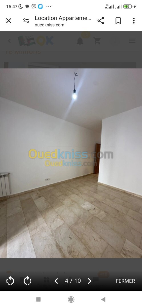 Location Appartement F3 Alger Ouled fayet