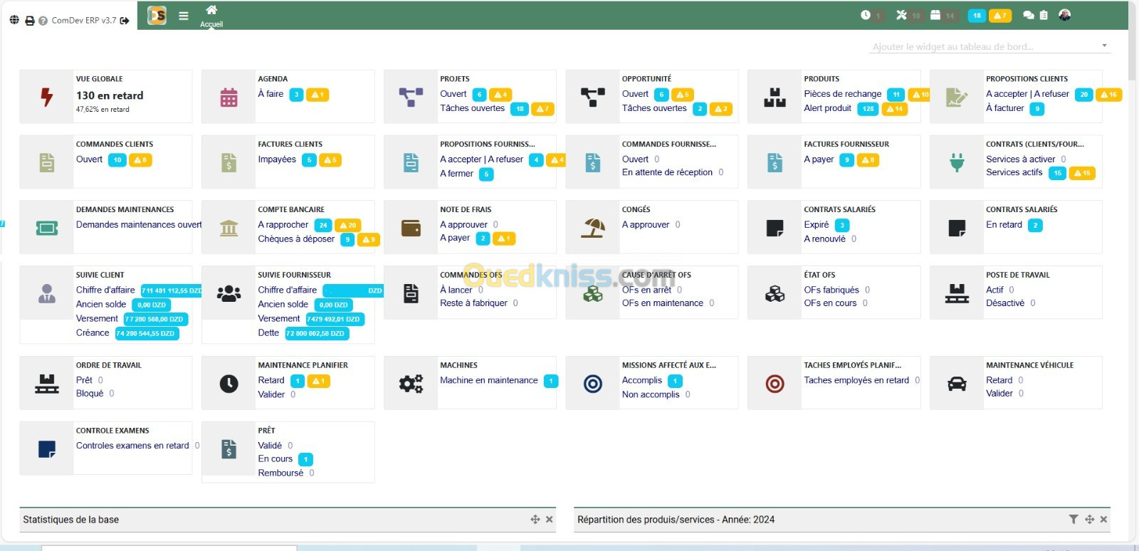 PLATEFORME ERP AVEC PLUSIEURS MODULES DE LA GESTION ENTREPRISE