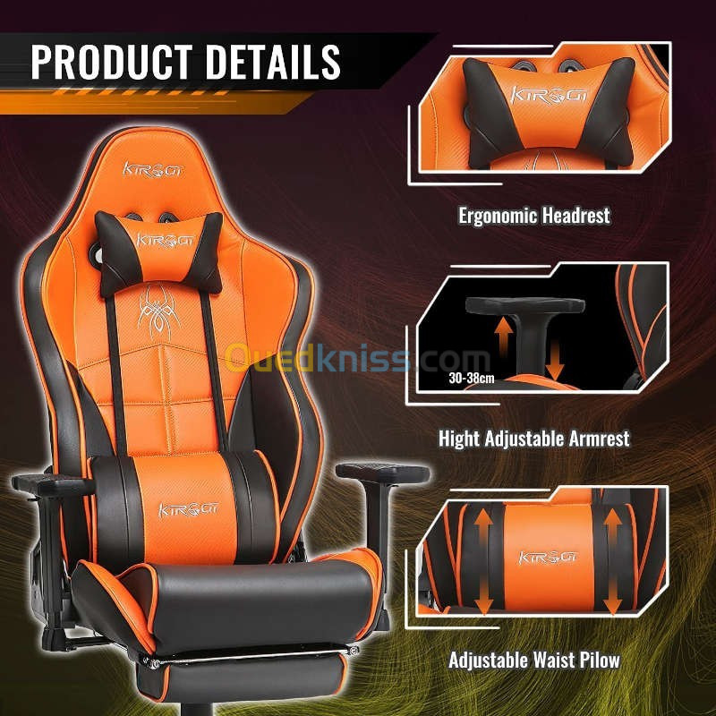 CHAISE GAMING KIROGI orange