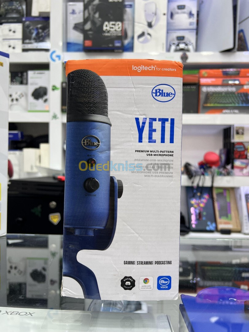 Blue Yeti USB Microphone for PC, Mac, Gaming, Recording, Streaming, Podcasting, 