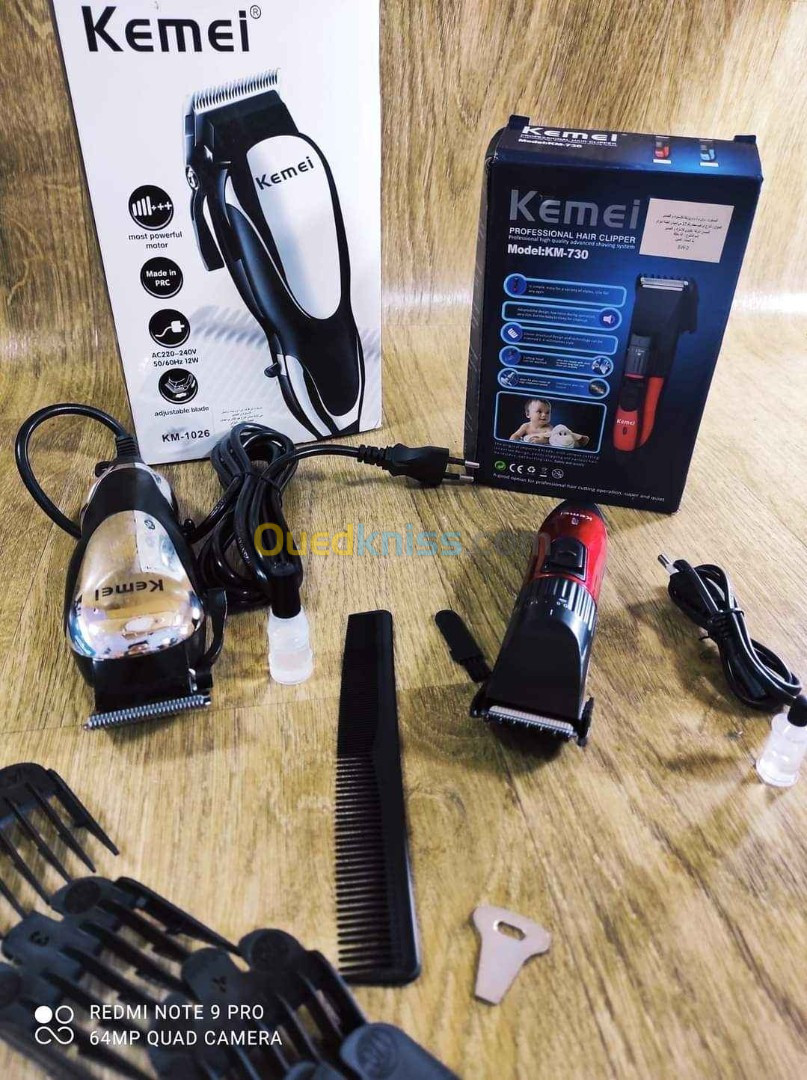 Pack tondeuse spécial kemei 1026+kemei mini