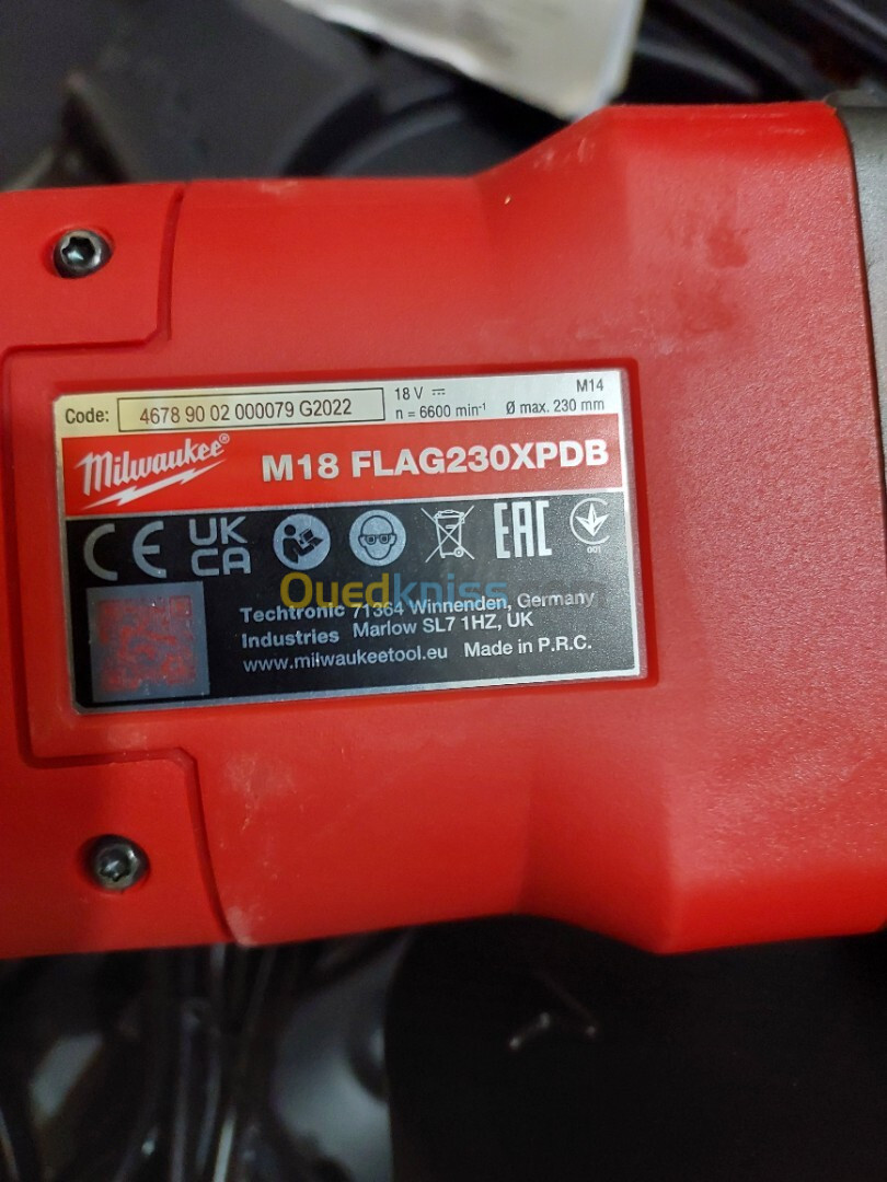 Meleuse Milwaukee 230mm 18v 12Ah (BL-2022)