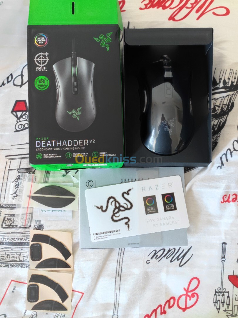 Razer DeathAdder V2 + SteelSeries QcK Heavy