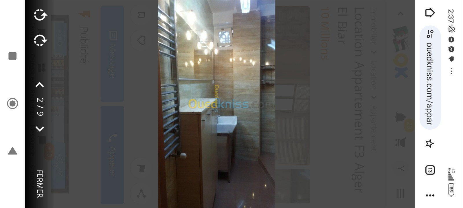 Location Appartement F3 Alger Ben aknoun