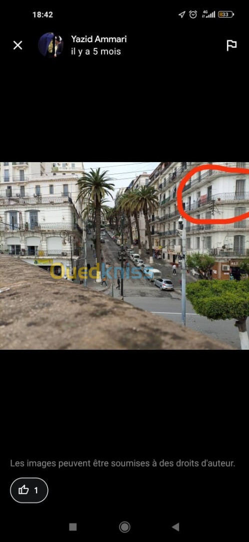 Vente Appartement F5 Alger Alger centre