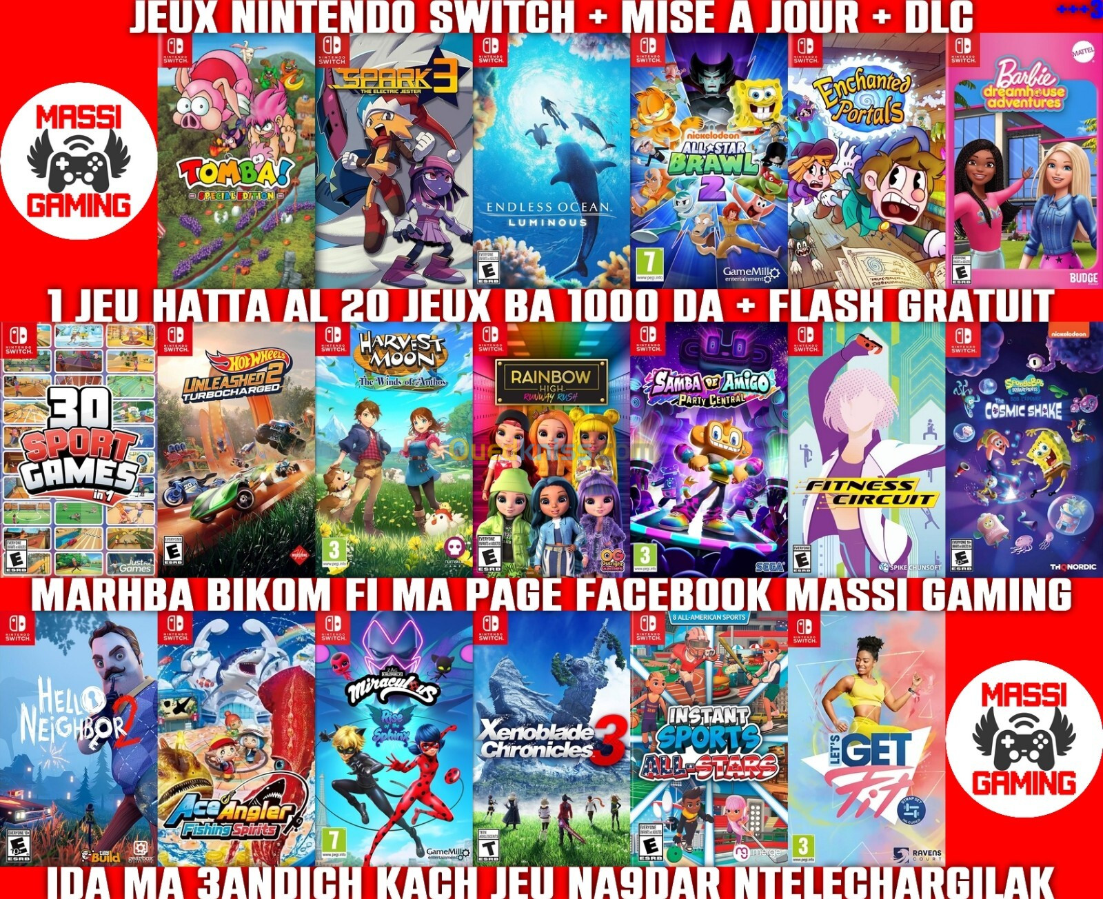 INSTALLATION JEUX DIAL NINTENDO SWITCH FLASHÉE / PUCÉE (+ FLASH GRATUIT + DLC + MISE A JOUR)