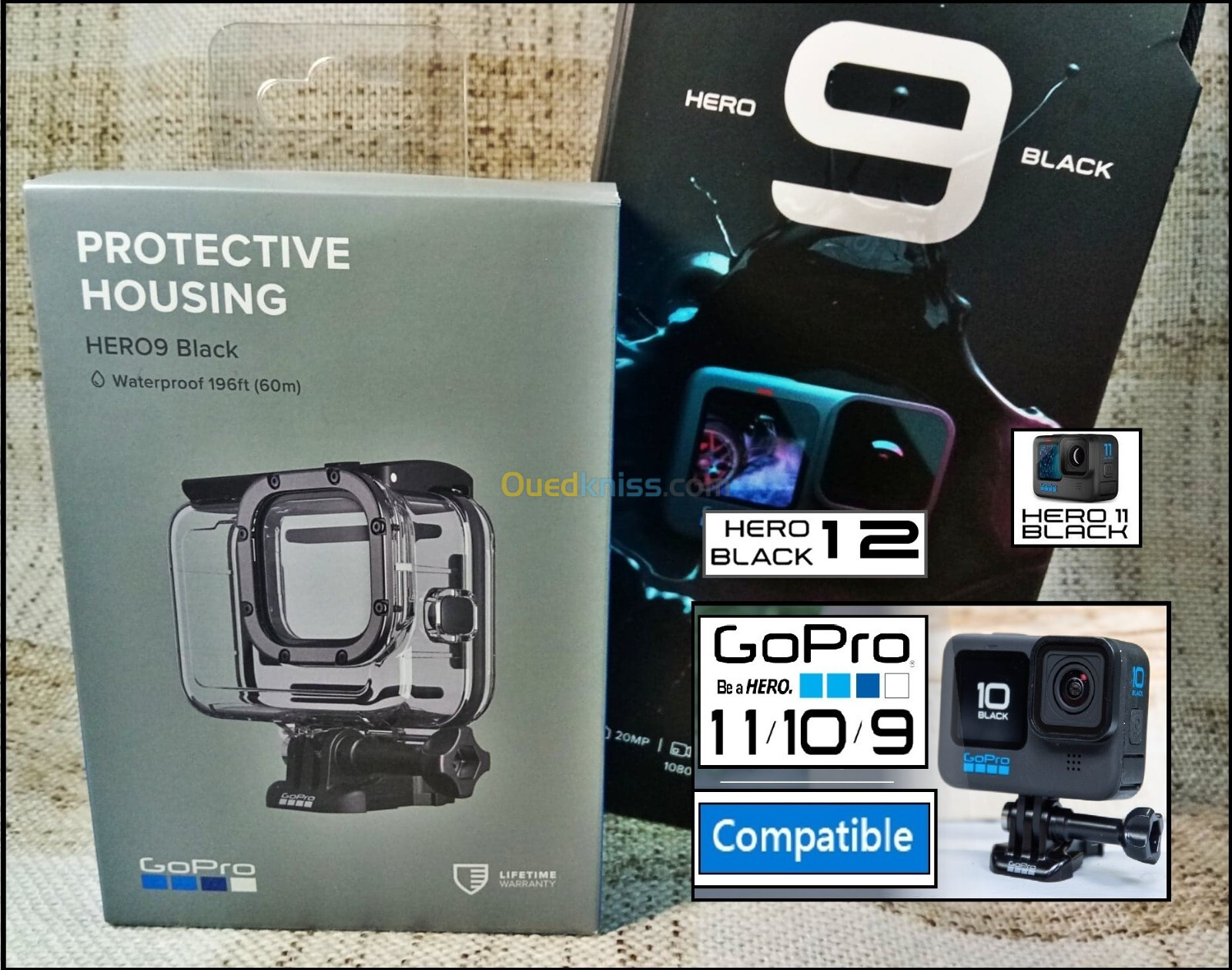 GoPro 12 11 10 9 Black caisson ORIGINALE plongée sous marine