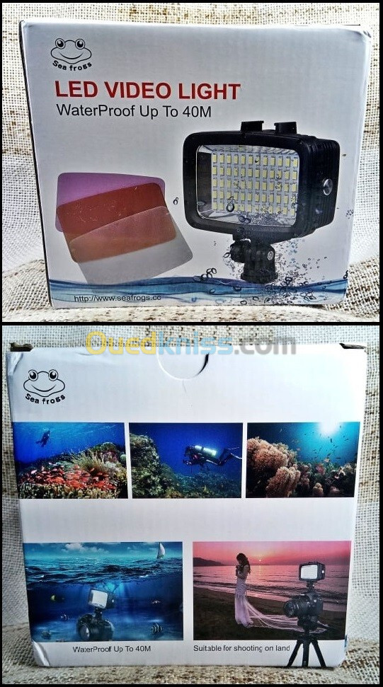 plongee sous marine projecteur LED pour GoPro action cam appareil photos