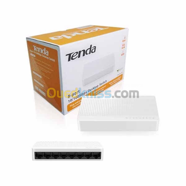 Switch S108 Tenda 8-ports 10/100Mbps Ethernet