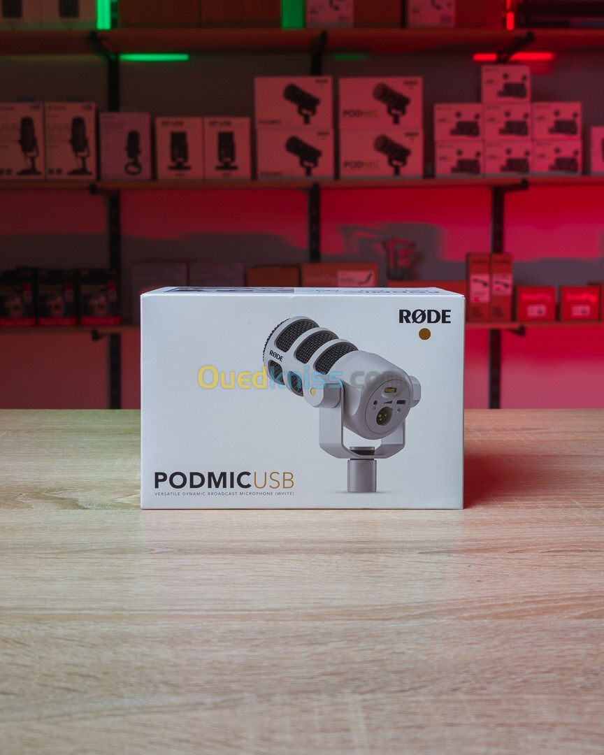 Rode PodMic USB Microphone Avec connectivité XLR et USB NOIR / BLANC