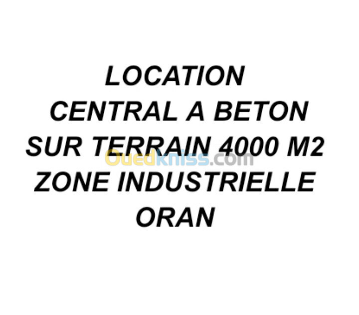 Location central à béton 