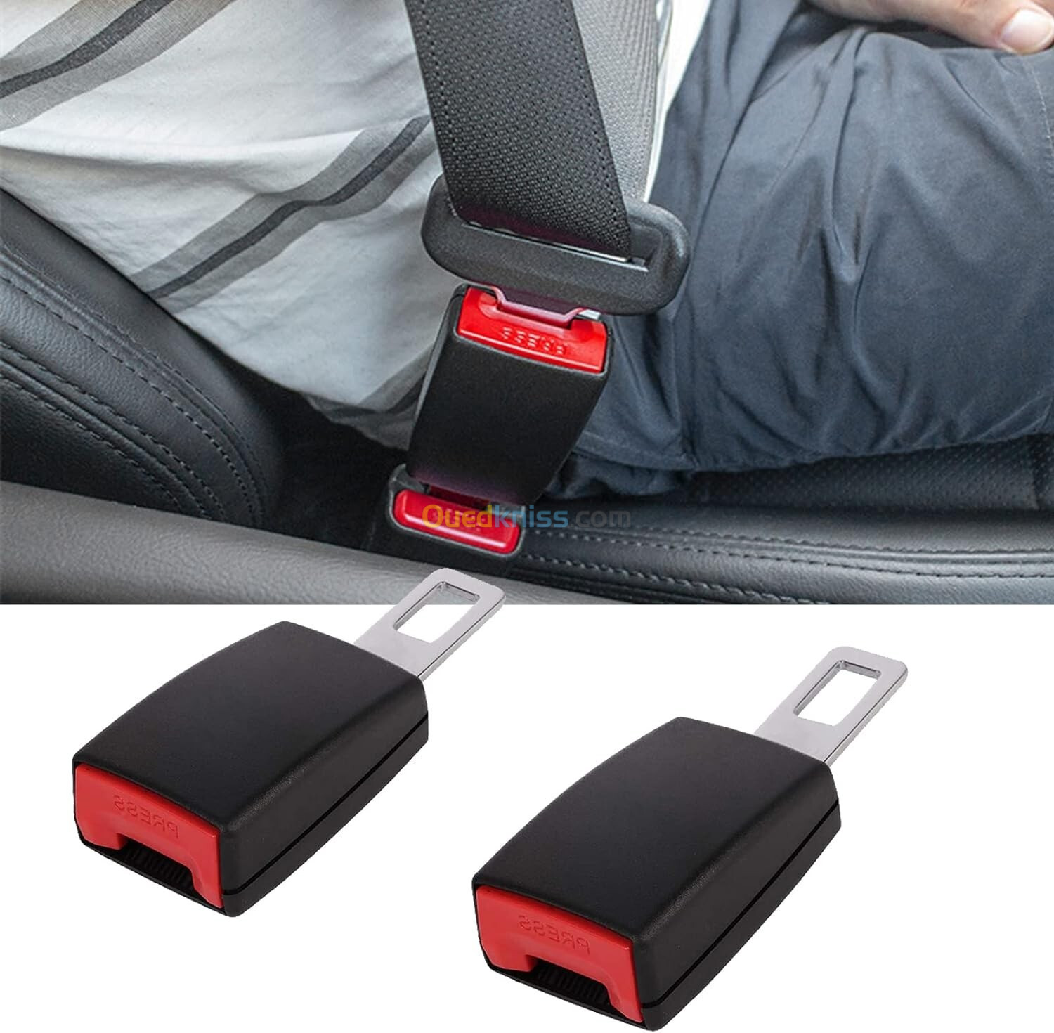 2Pcs Rallonge de ceinture de sécurité de voiture anti-Bip