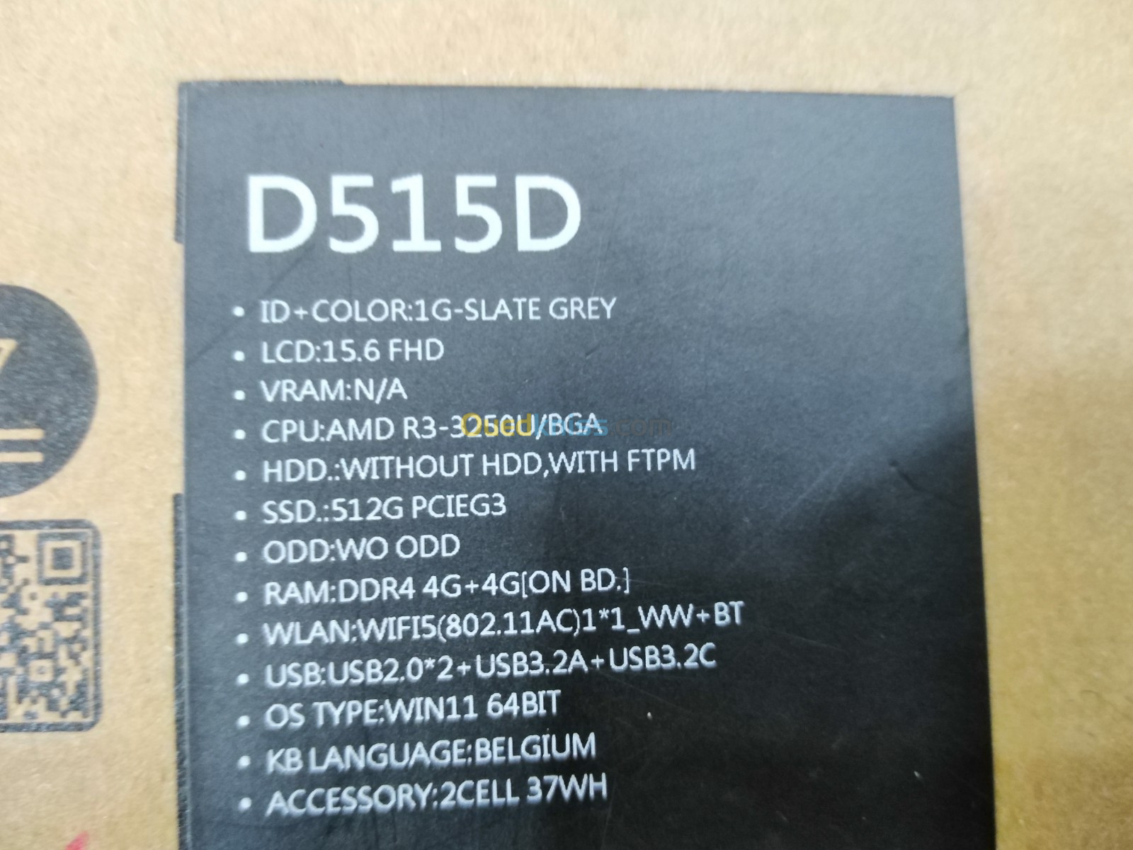 Ordinateur portable Asus D515D