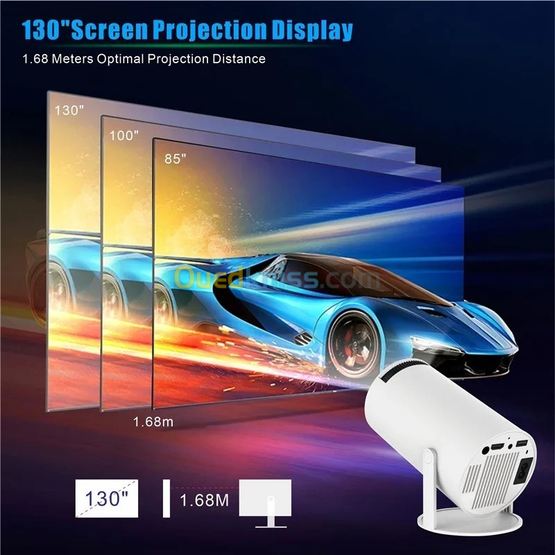  Hy300 PRO Projector 4K Android 1080P 1280*720P Full HD Home Theater Video Mini Led Projector