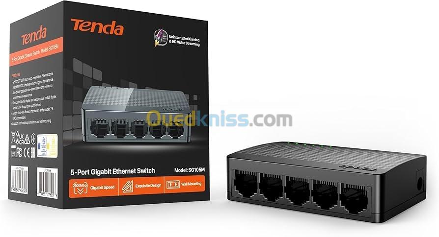 Switch 5 Ports Gigabit 10/1000M TENDA SG105