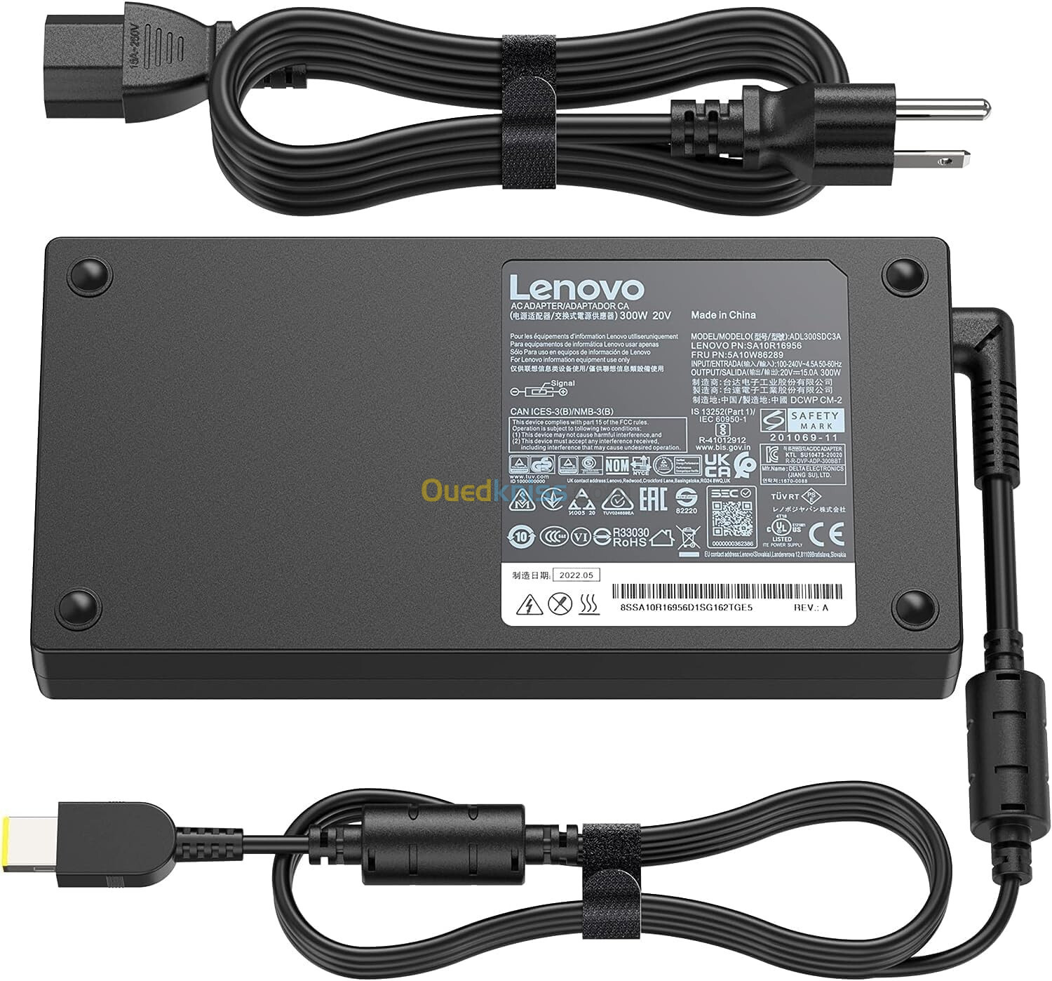 CHARGEUR LENOVO 20V 15A 300WH ORIGINAL FOR LEGION 5 Y540 Y740 Y910 Y920 - THINKPAD R9000P R9000K 