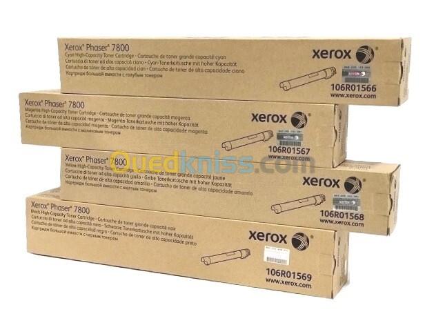 PACK DE TONER XEROX PHASER 7800 NOIR + 03 COULEURS ORIGINAL