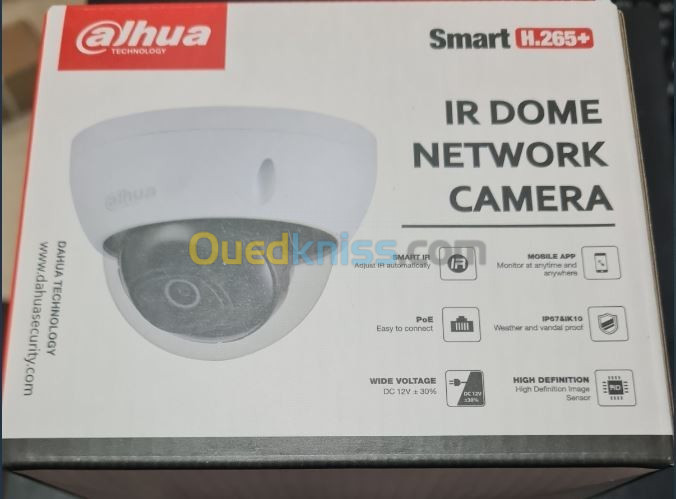 CAMERA DAHUA 4MP FHD H.265+ INTERNE IR DOME