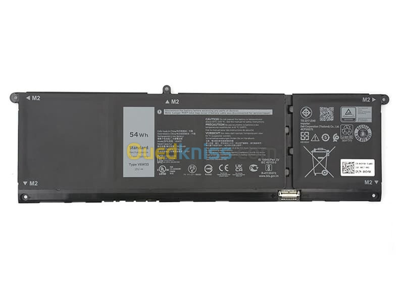 BATTERIE DELL V6W33 G91J0 FOR LATITUDE 3320 - 3420 - 3520 VOSTRO 5410 - 5310 - 5510 - 5515 ORIGINAL 