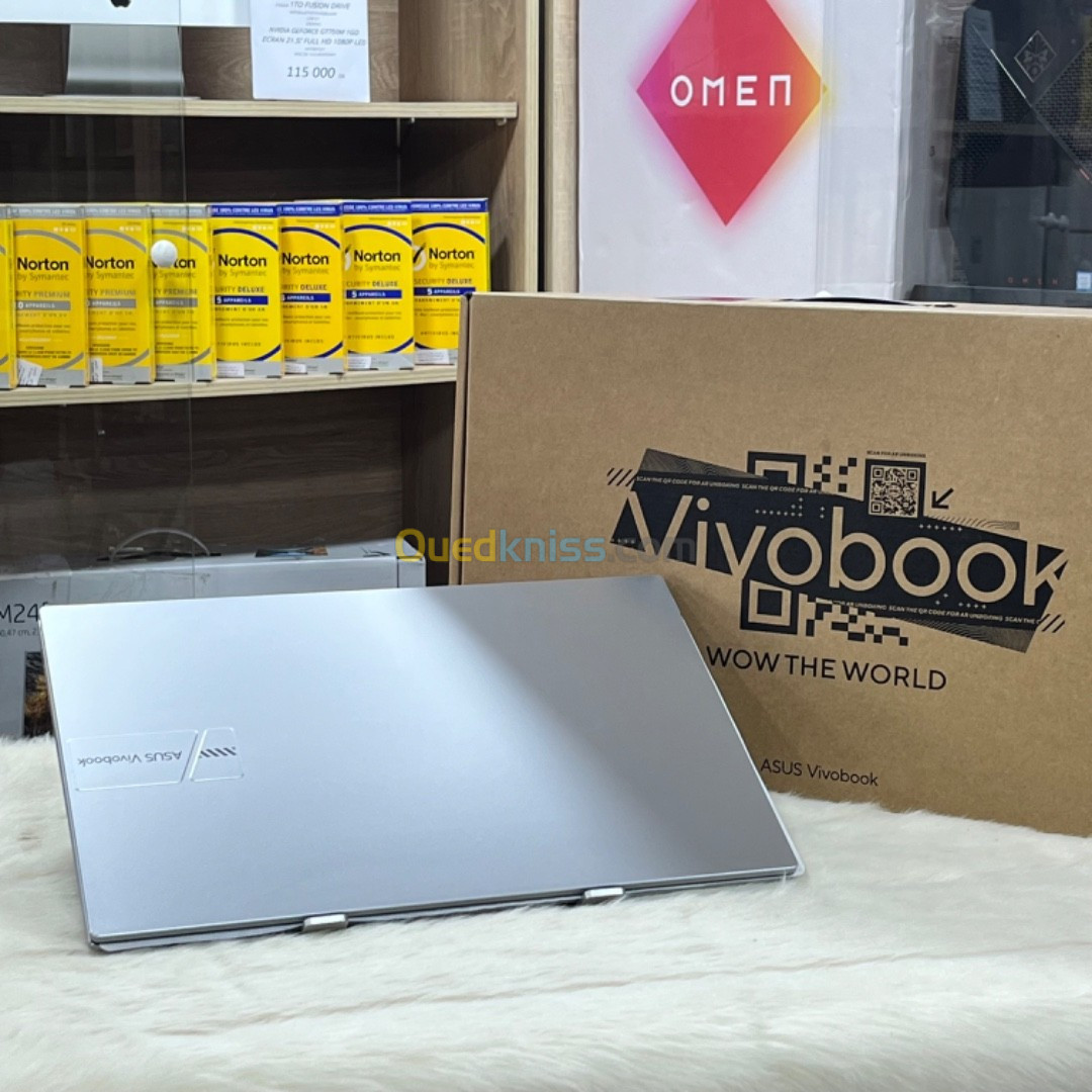 ASUS VIVOBOOK 15 I5 1235U RAM 8GO 512 SSD ECRAN 15.6 WIN 11 PRO NEUF SOUS EMBALLAGE 