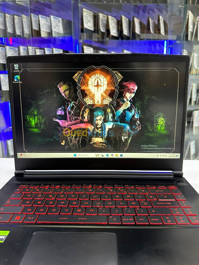 MSI Thin GF63 12UDX i5-12éme 8GB 512GB 15"FHD 144HZ RTX3050 6GB