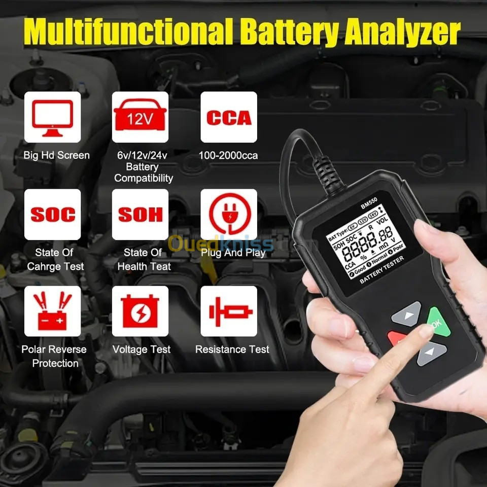 Tester Battery 6V 12v 24V