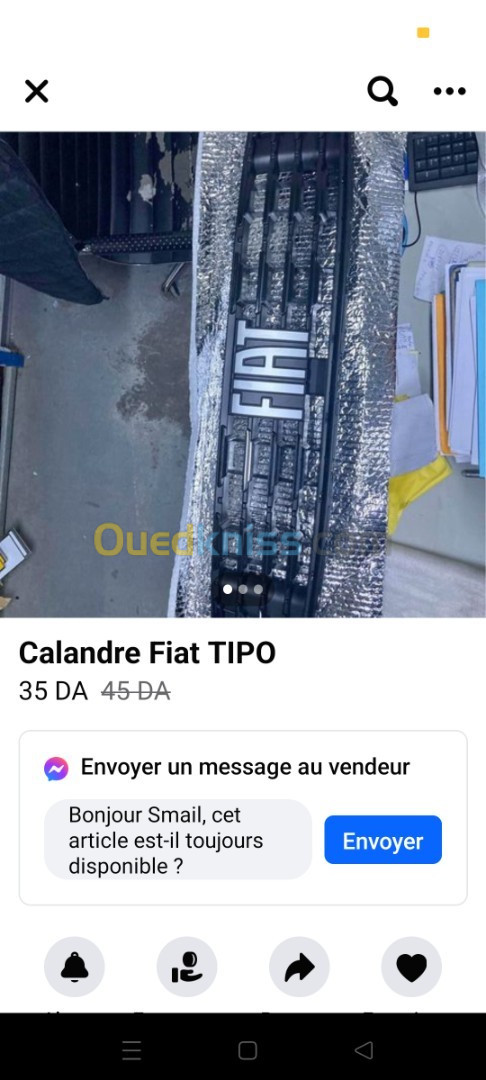 Calendre fiat Tipo nouvelle 