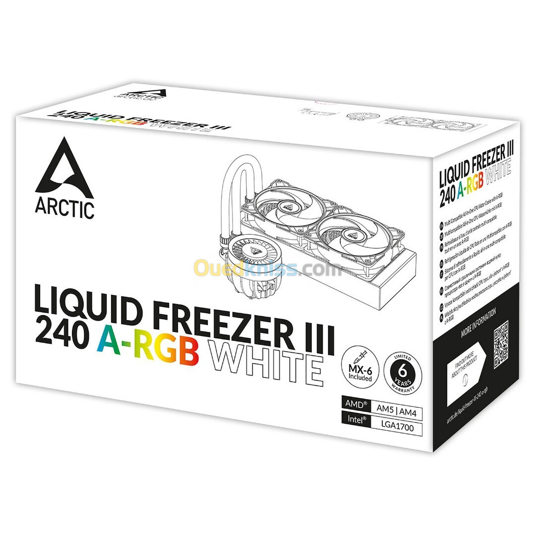 WATERCOOLING ARCTIC LIQUID FREEZER III 240 A-RGB WHITE