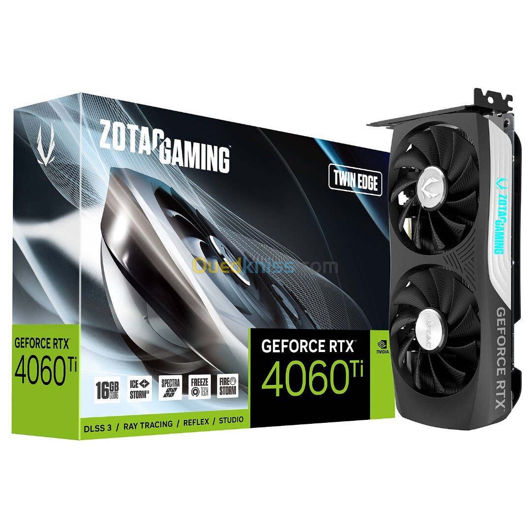 CARTE GRAPHIQUE ZOTAC RTX 4060 TI 16GB Twin Edge