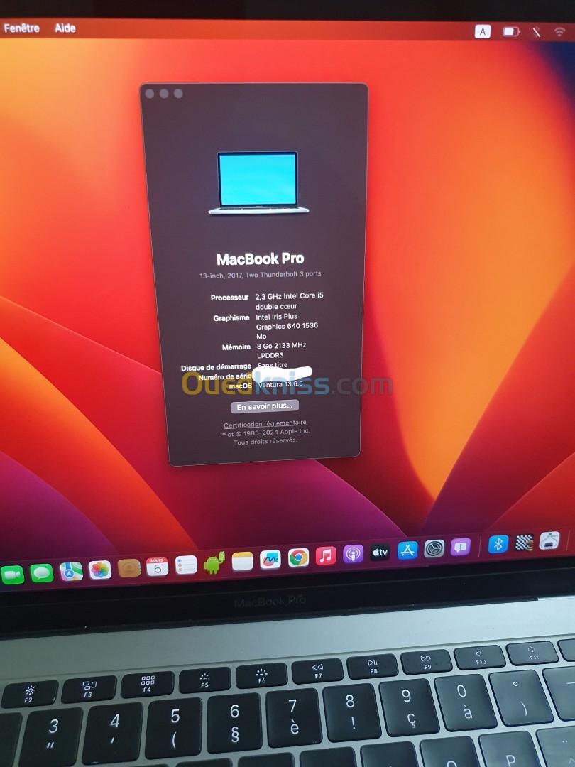 Macbook Pro 2017 libre officiel Cycle 336