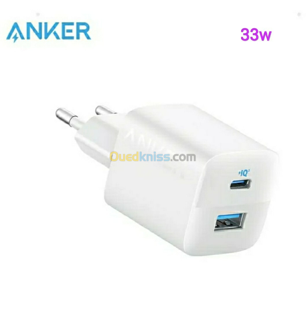 Chargeur Anker 20w nano pro/ 30w/33w/40w/65w/câble anker