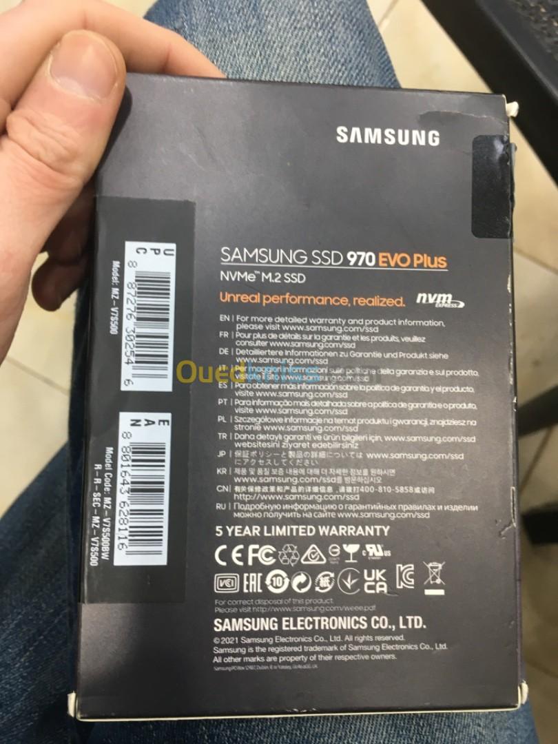Samsung 970 Evo plus NvMe M.2 500 GB