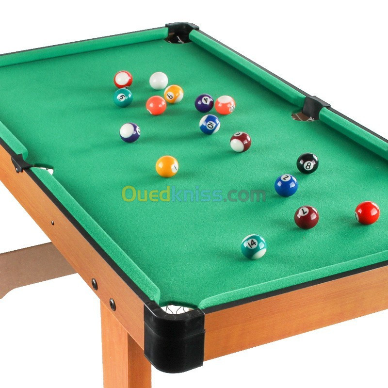   Table de Billard en Bois avec pieds de table - طاولة بلياردو خشبية مع أرجل الطاولة