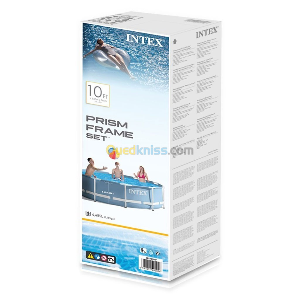 INTEX Piscine Prism Frame (305 cm X 76 cm) avec pompe à filtre type "H"