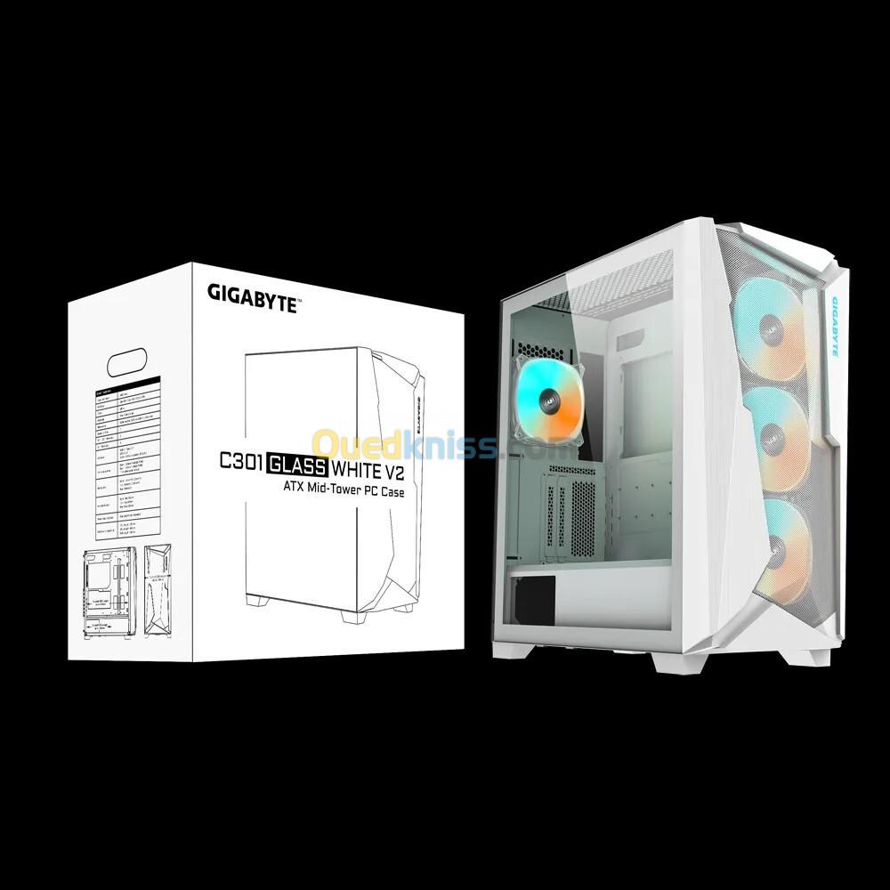 GIGABYTE C301 GLASS WHITE V2