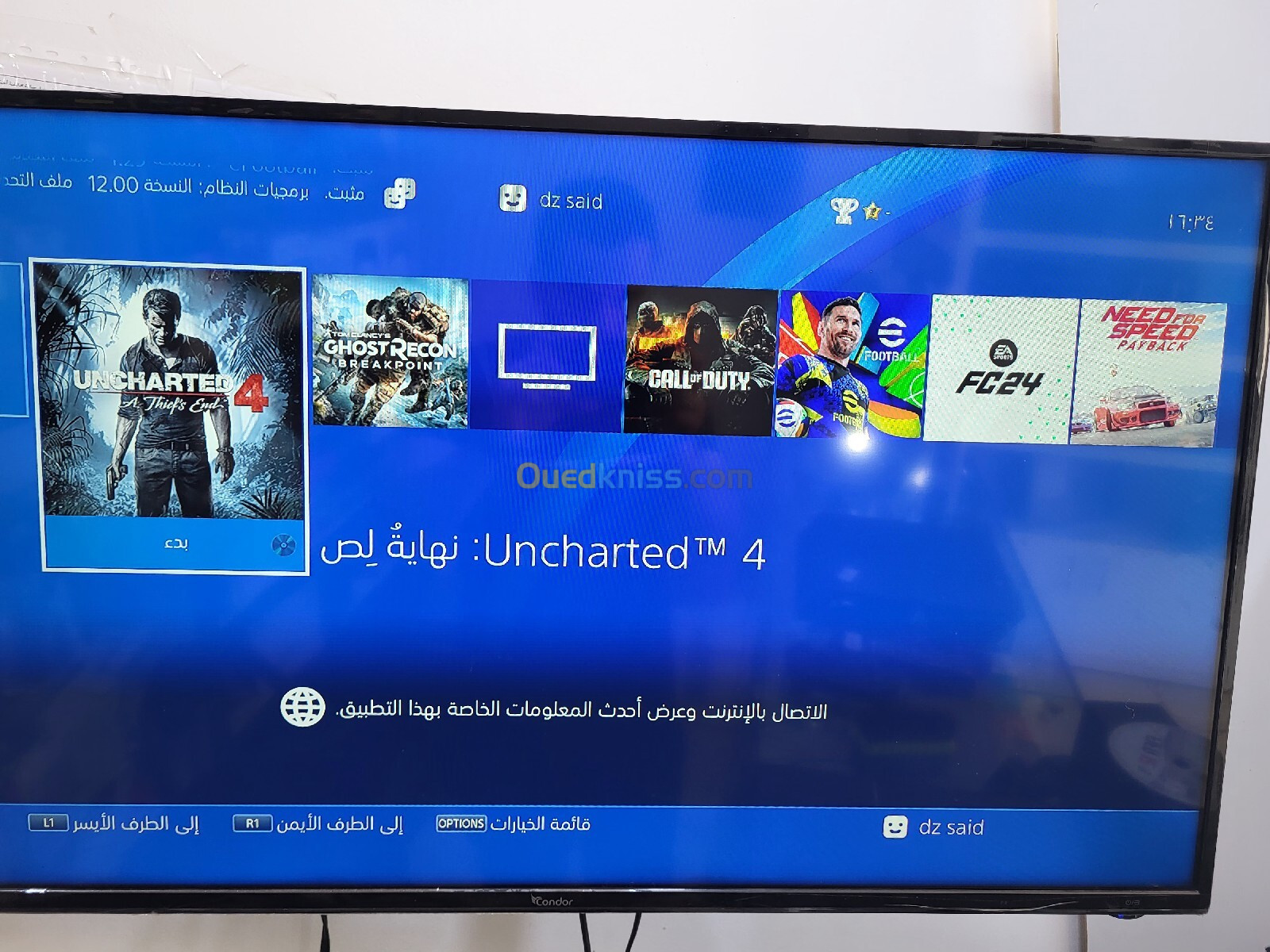 Sony Ps4 Fat 1216  1000 Go  + Compte 